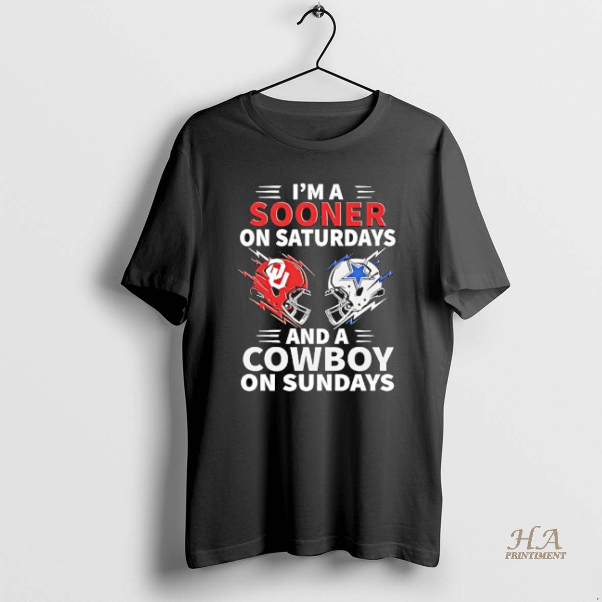 Official Dallas Cowboys Vs Oklahoma Sooners Im A Sooner On Saturdays And A Cowboy On