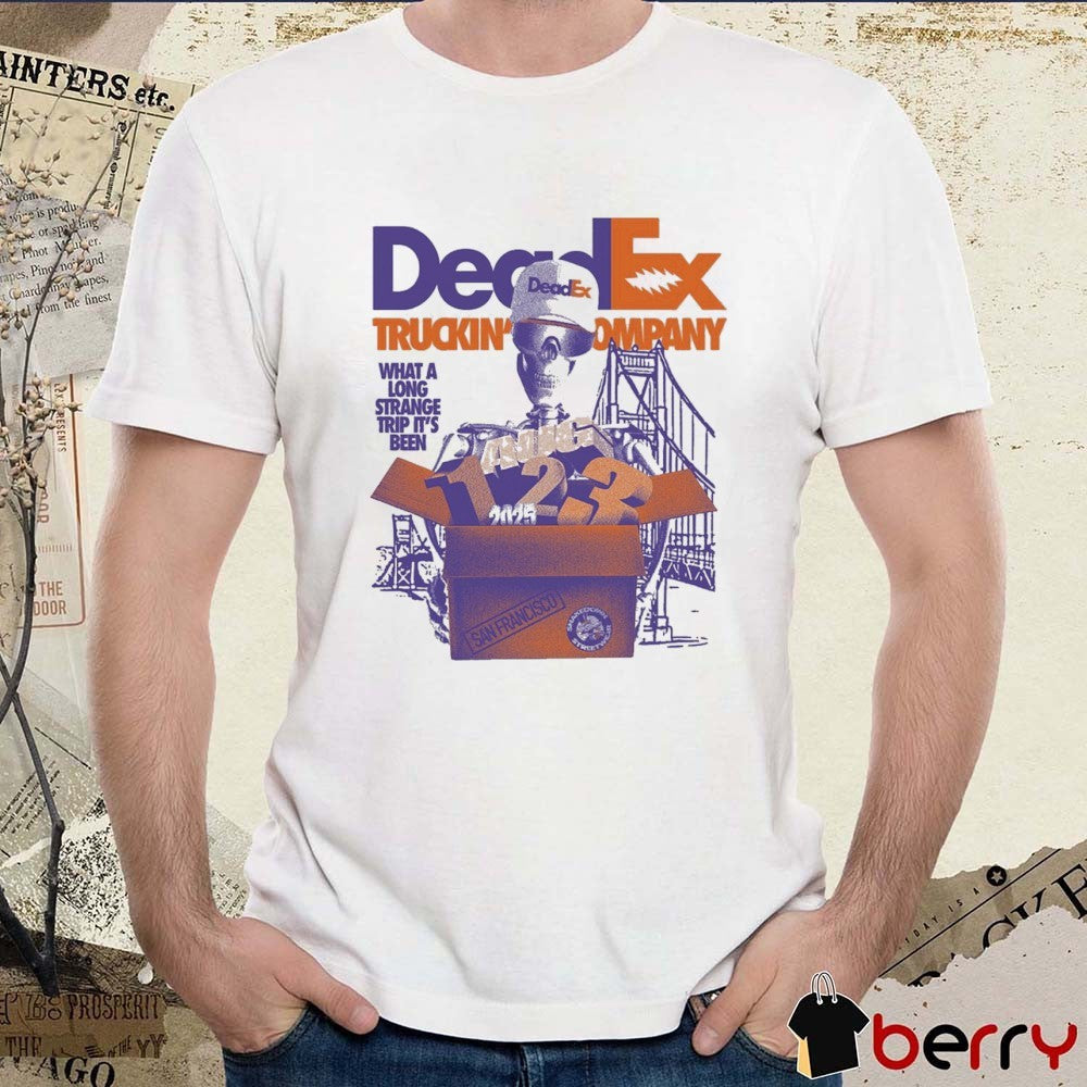 DeadEx Truckin’ Company What A Long Strange Trip It’s Been San Francisco August 1-3 2025 t-shirt