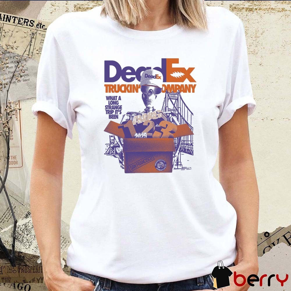 DeadEx Truckin’ Company What A Long Strange Trip It’s Been San Francisco August 1-3 2025 t-shirt