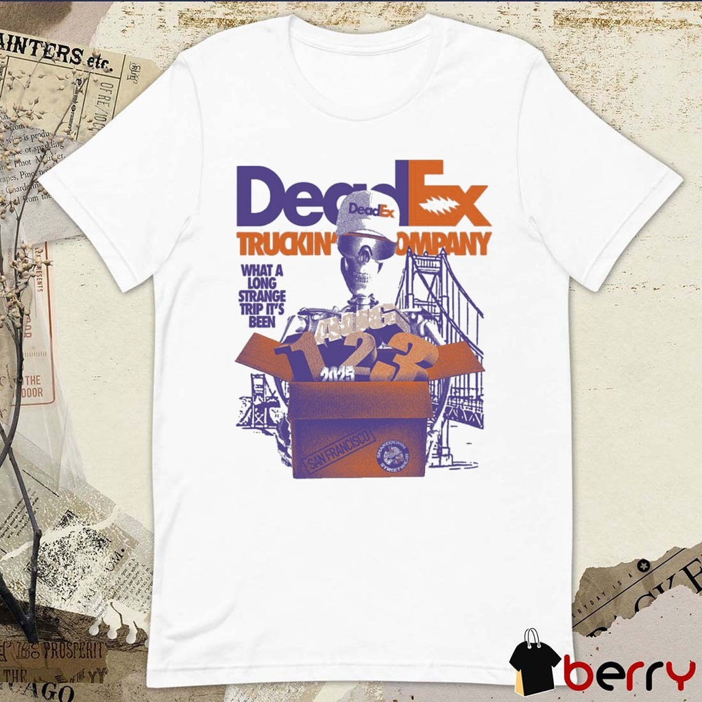 DeadEx Truckin’ Company What A Long Strange Trip It’s Been San Francisco August 1-3 2025 t-shirt