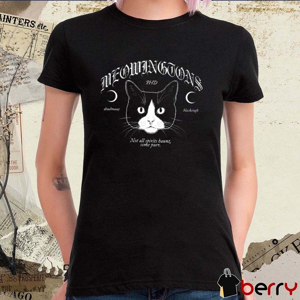 Deadmau5 x Blackcraft Cult Meowingtons Not All Spirits Haunt Some Purr Graphic t-shirt