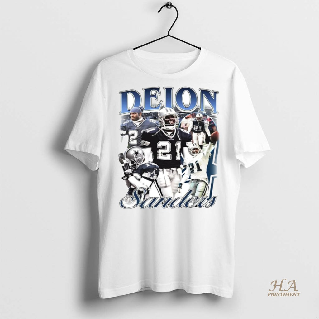 Official Deion Sanders Picture Collage Dallas Cowboys Shirt