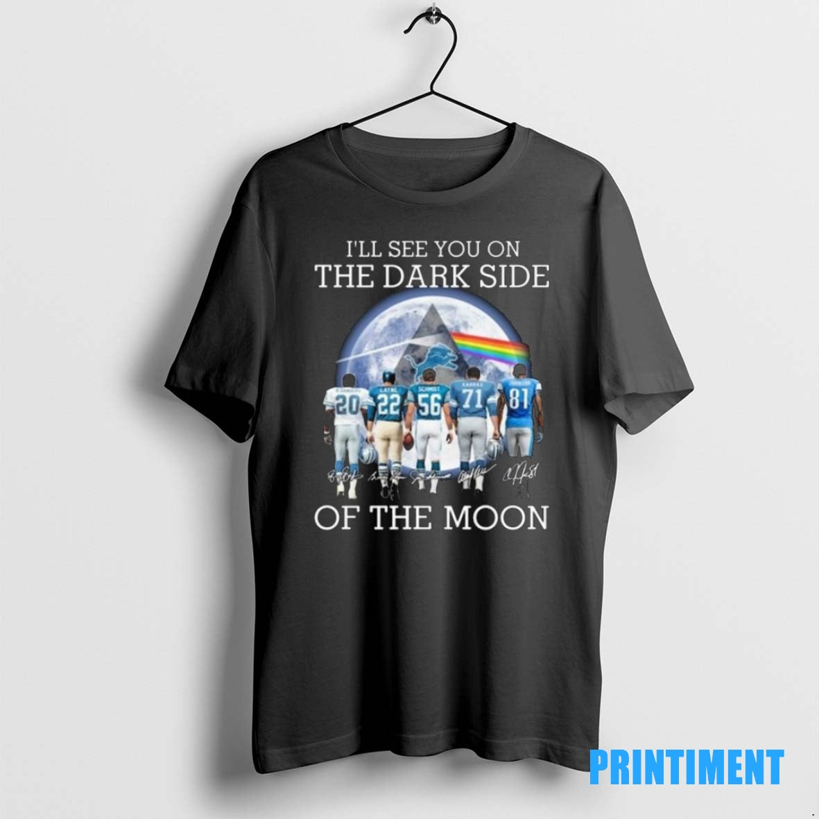 Official Detroit Lions Ill See You On The Dark Side Of The Moon Signatures 2025