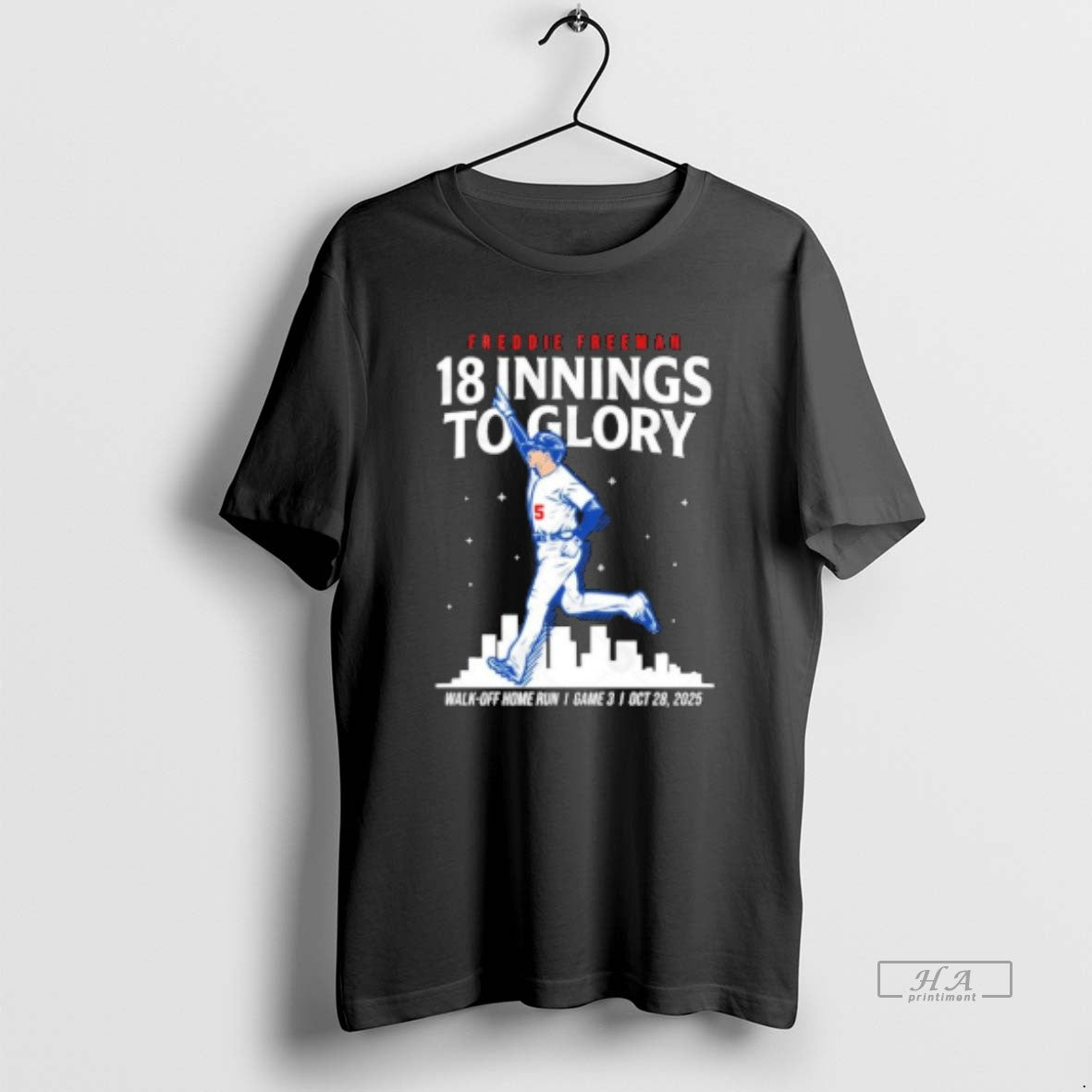 Official Dodgers Freddie Freeman World Series Walk Off Home Run 18 Innings