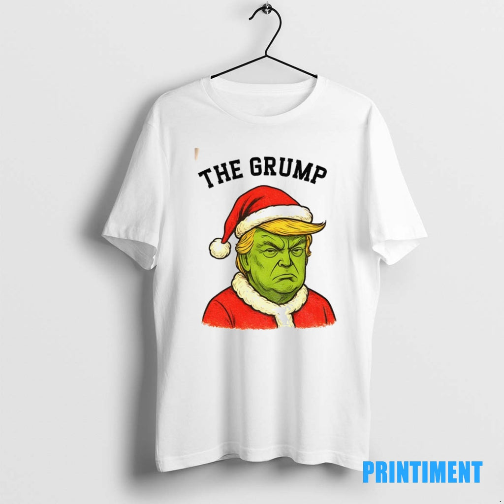 Official Donald Trump X Grinch The Grump Santa Claus Anti Trump Merry Christmas Tee Sweater