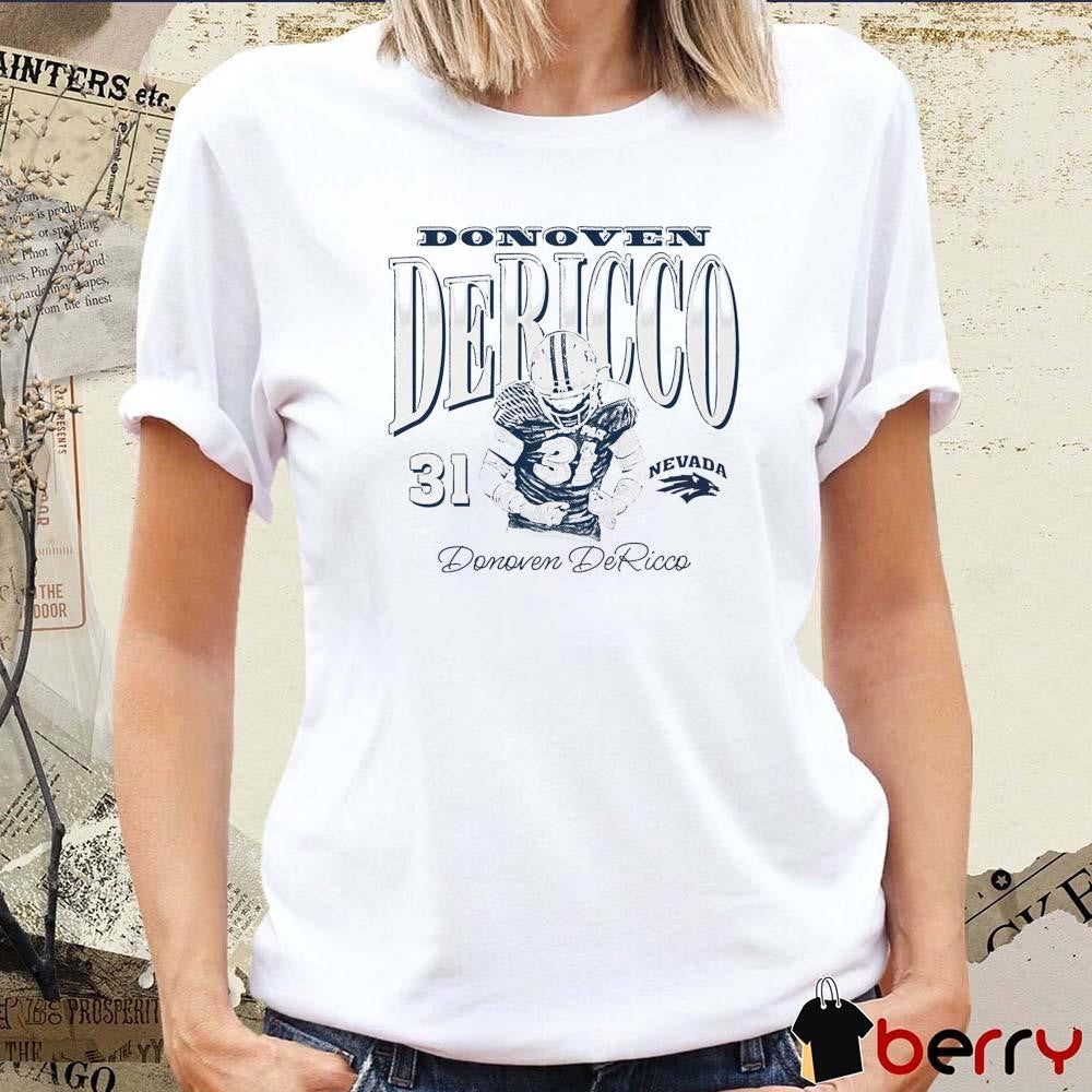 Donoven DeRicco #31 Nevada Wolf Pack Graphic t-shirt