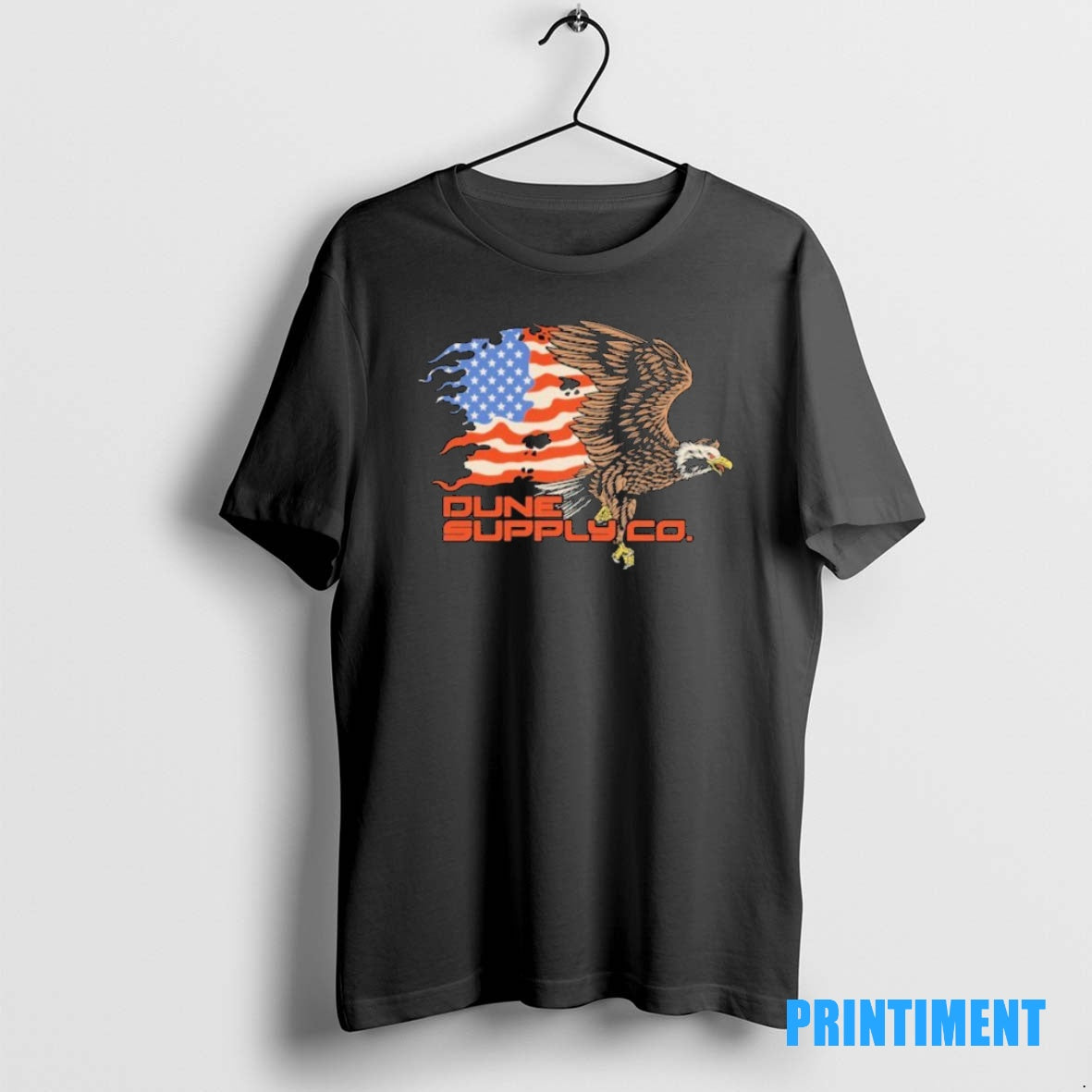 Official Dune Supply Co American Eagle Flag Tee Sweater