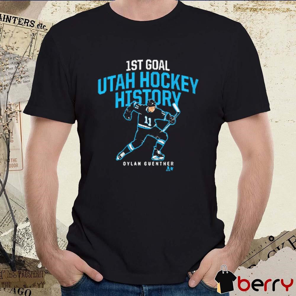 Dylan Guenther 1st Goal Utah Hockey Club NHL History t-shirt