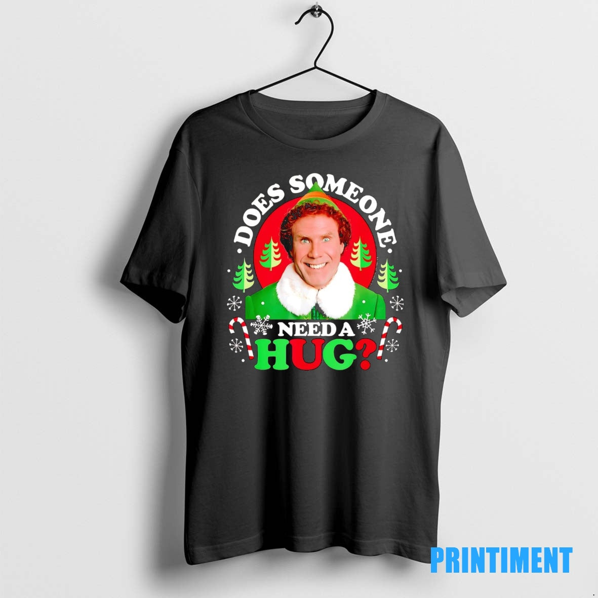 Official Elf Does Someone Need A Hug Christmas Tee Sweater