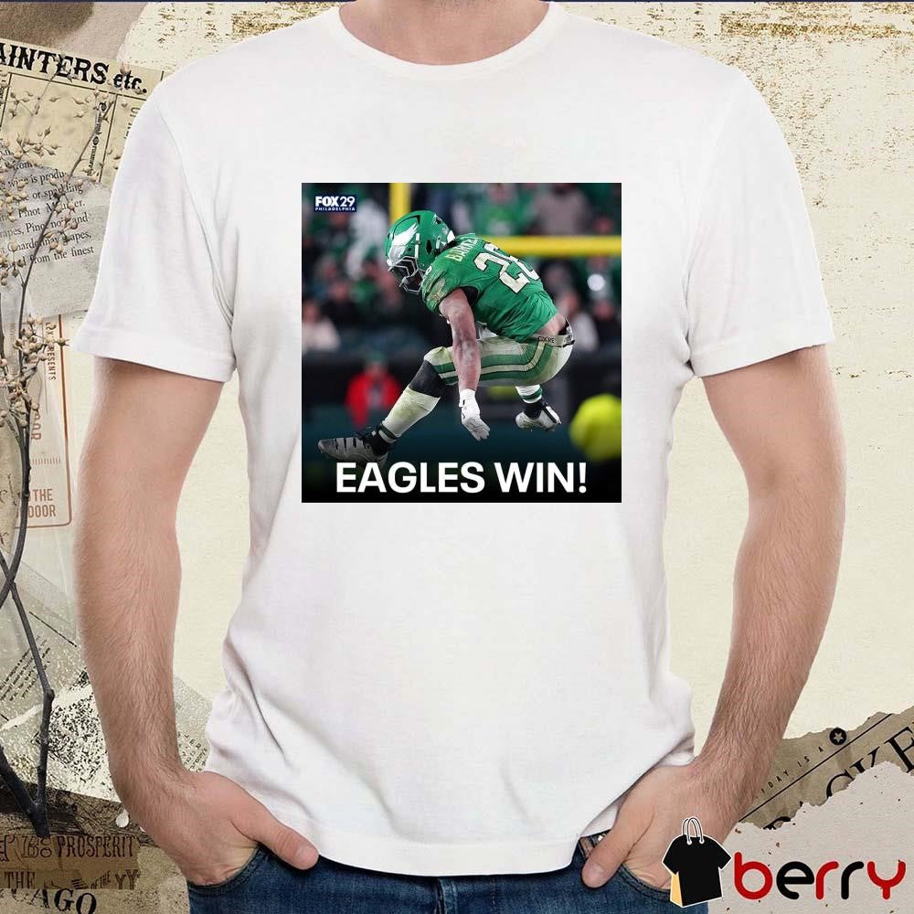 Eagles Win 28-23 Philadelphia Eagles over the Jacksonville Jaguars Poster t-shirt