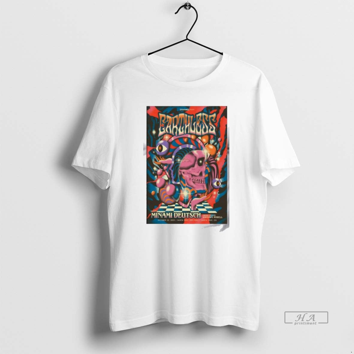 Official Earthless Santa Cruz Ca October 22 2025 T Men