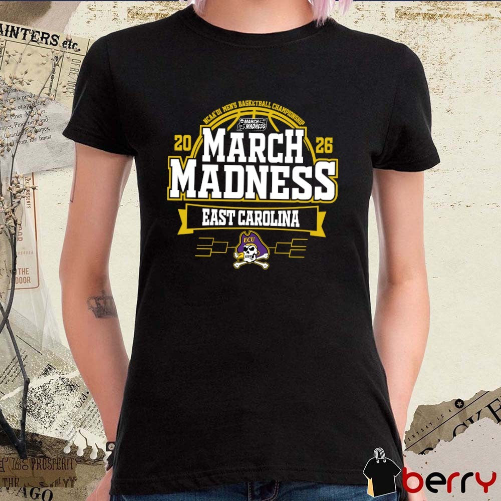 East Carolina Pirates 2026 NCAA DI Men’s Basketball Championship March Madness Bound t-shirt