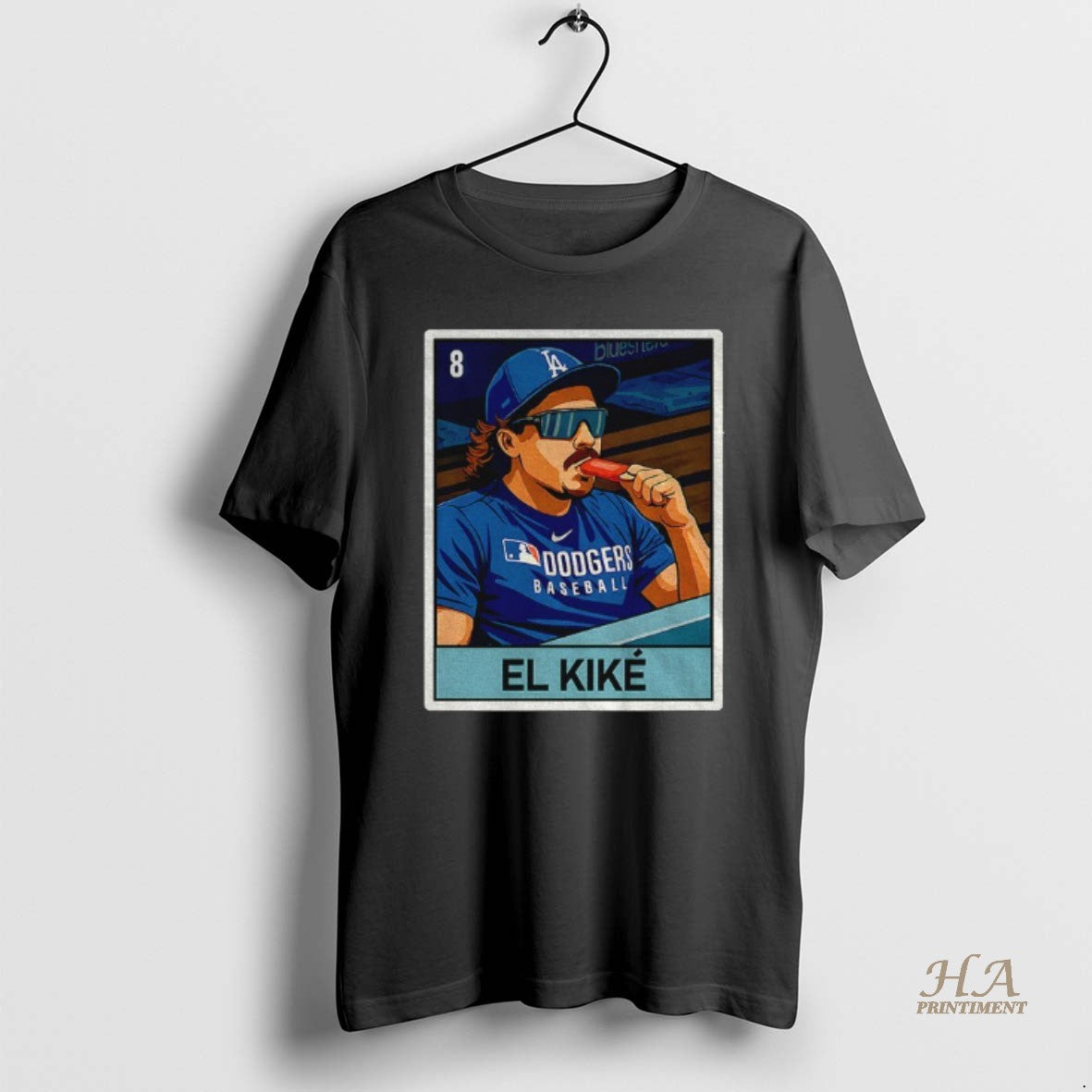 Official El Kike Enrique Hernandez Eat Hot Dog Los Angeles Dodgers Mlb Baseball 2025 Card