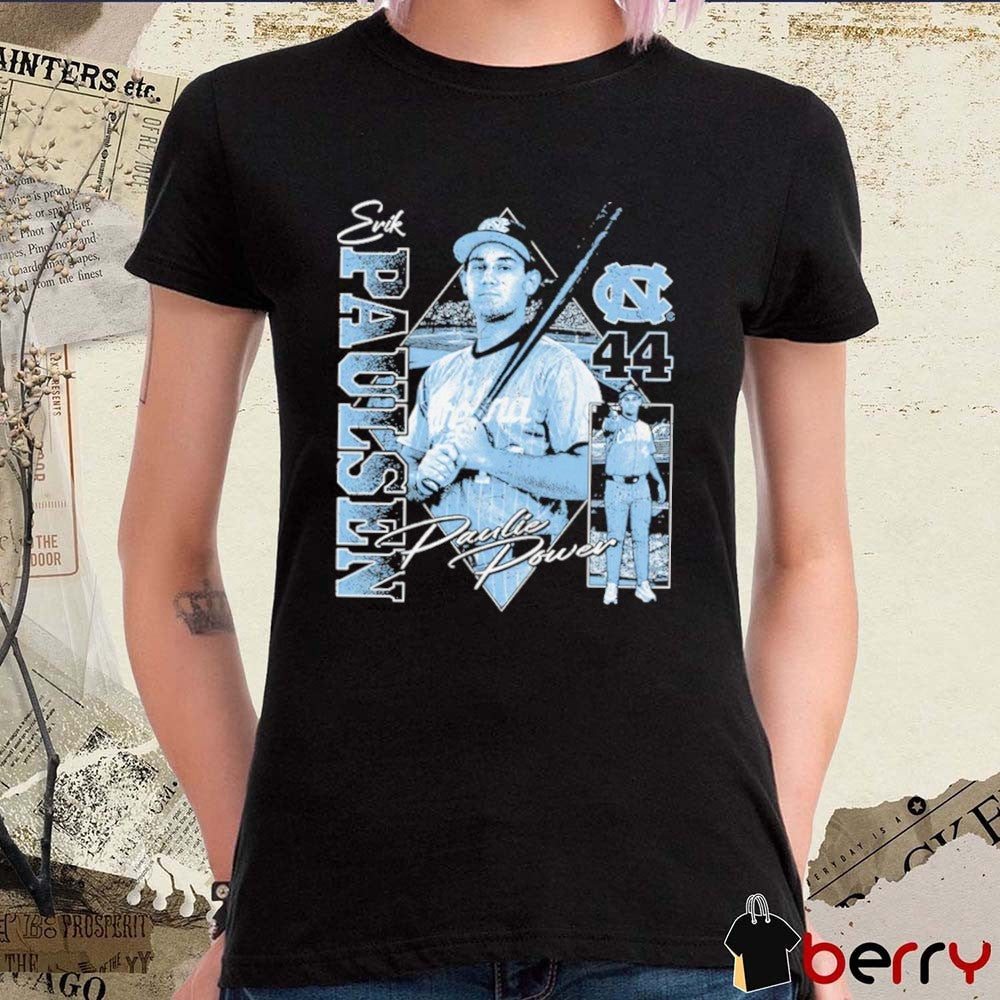 Erik Paulsen Daulie Dower UNC North Carolina Tar Heels NCAA Baseball Vintage t-shirt