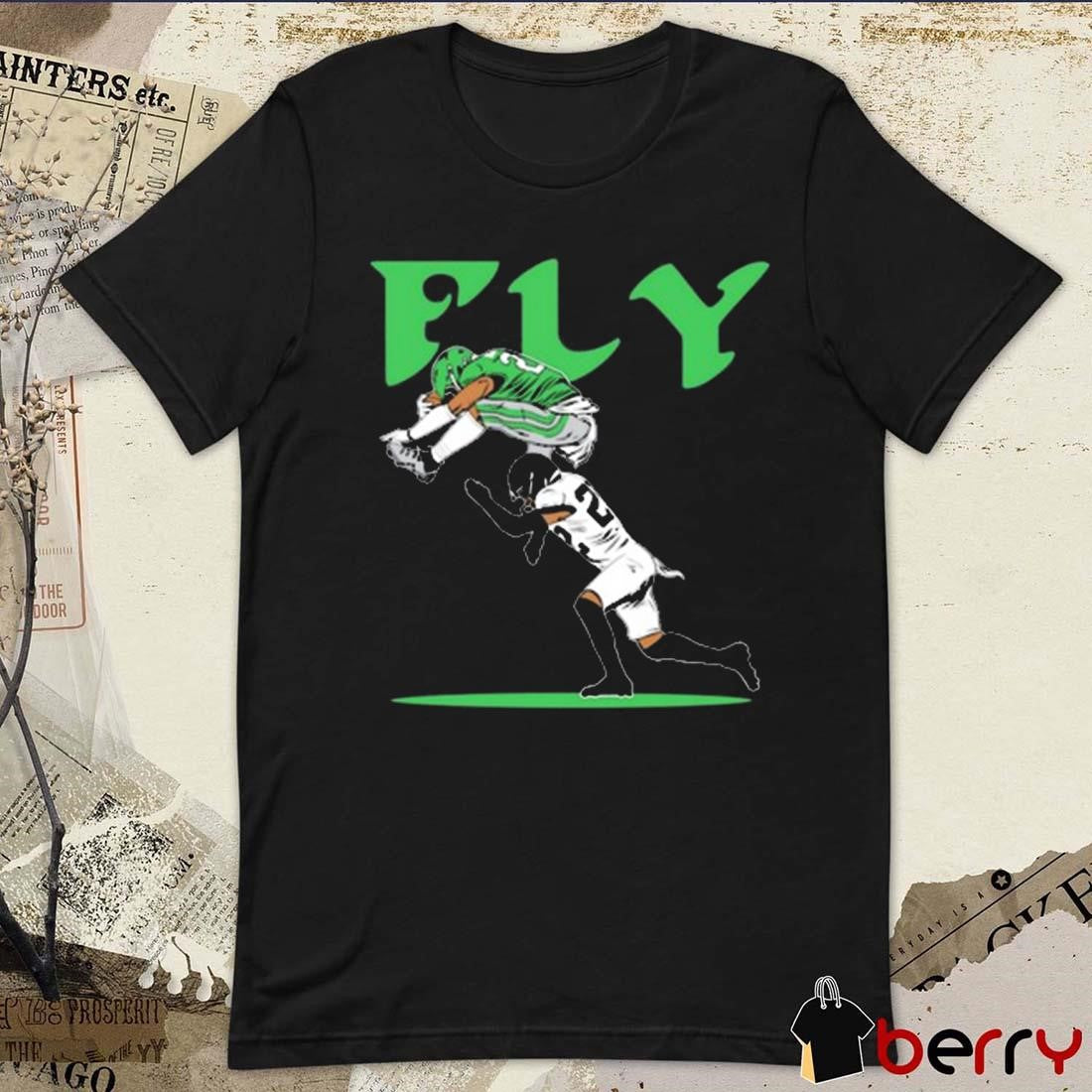 FLY Philly Saquon Barkley No-Look Hurdle Philadelphia Eagles NFL t-shirt