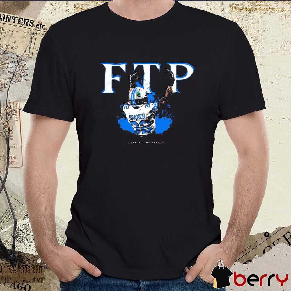 FTP Brian Branch Detroit Lions NFL Crunch Time Sports t-shirt