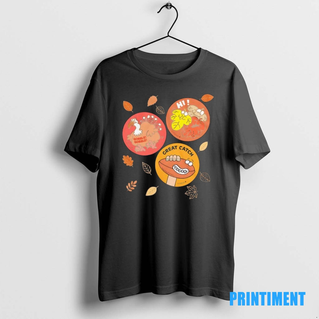 Official Fall Trio Scratch N Sniff Great Catch Gobble Tee Sweater