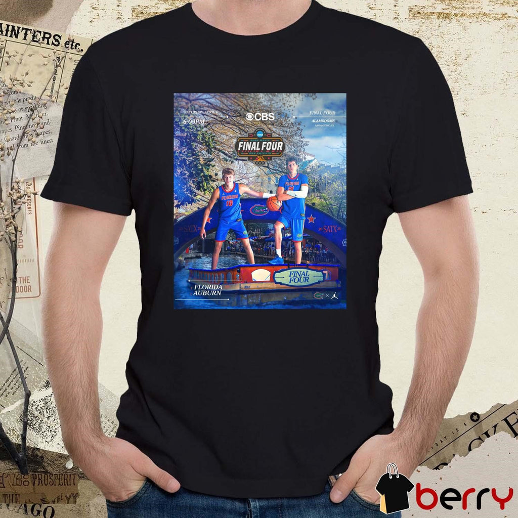 Florida Gators Men’s Basketball vs Auburn Tigers National Championship Final Four NCAA 2025 April 5 t-shirt