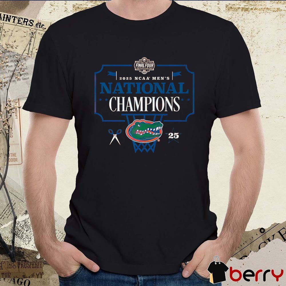 Florida Gators NCAA Men’s Basketball National Champions Classic Final Four 2025 Logo t-shirt