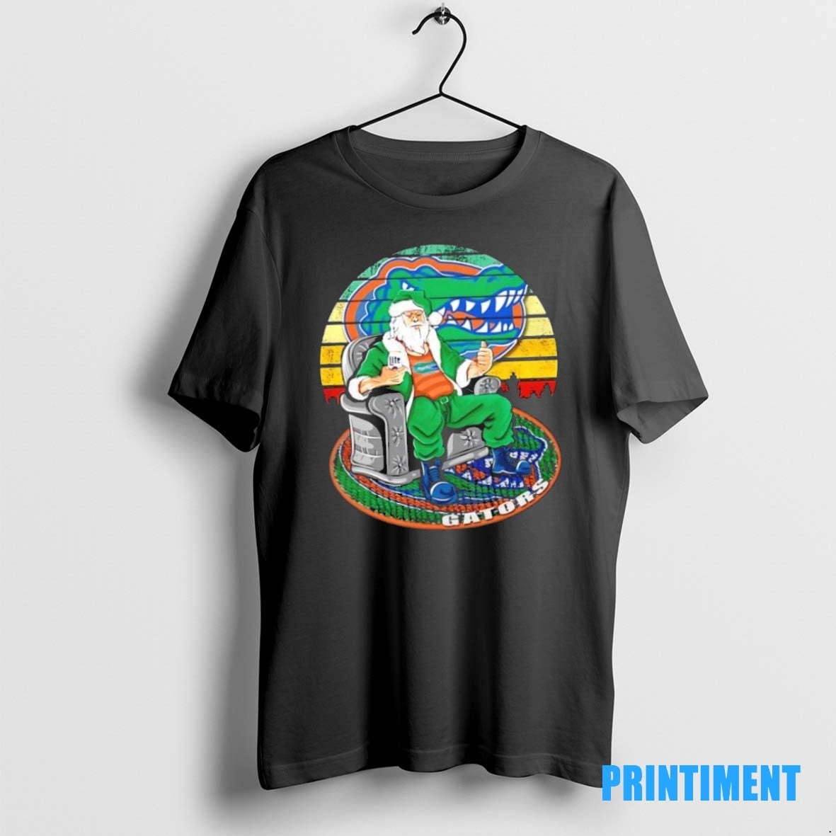 Official Florida Gators X Santa Claus Christmas Vintage Tee Sweater