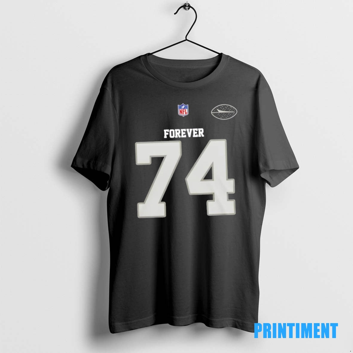 Official Forever 74 Nick Mangold New York Jets Football 2 Sided Tee Sweater