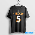 Official Freddie Freeman Los Angeles Dodgers 2025 Mlb World Series Champions Number 5 Tee Sweater