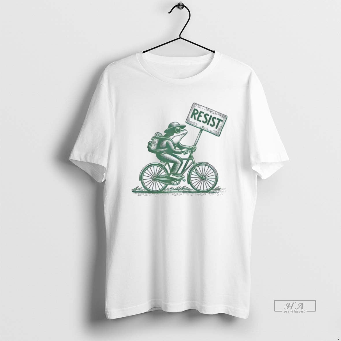 Official Frog On Bike Resist Portland Frog Protest