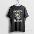 Official Funny I May Live In Kansas But Im A Raiders Fan Forever