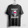 Official Funny I May Live In Texas But Im A Raiders Fan Forever