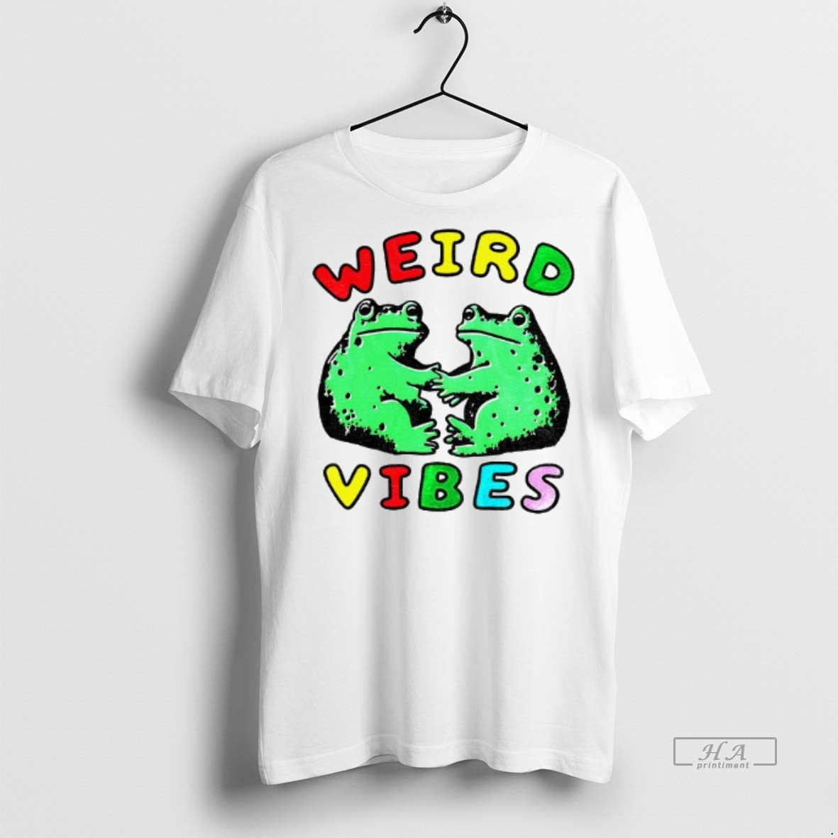 Official Funny Frog Cottagecore Weird Vibes Toad Shirt