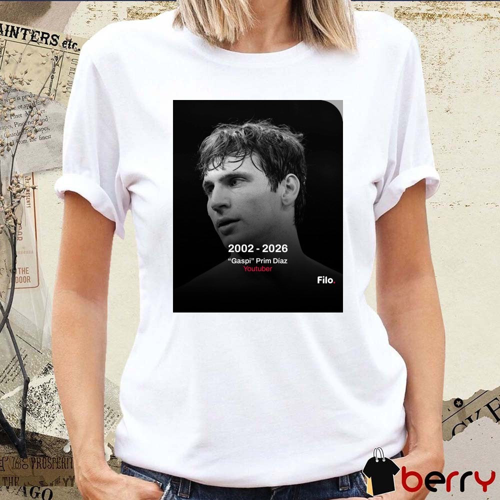 Gaspi Prim Díaz Youtuber 2002 – 2026 Filo Poster t-shirt