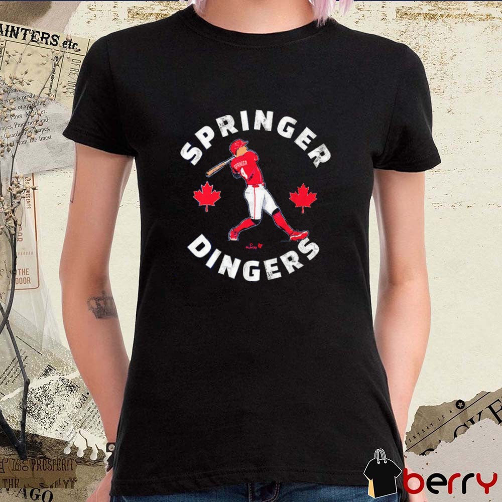 George Springer Canada Day Dingers Toronto Blue Jays MLB 2025 t-shirt