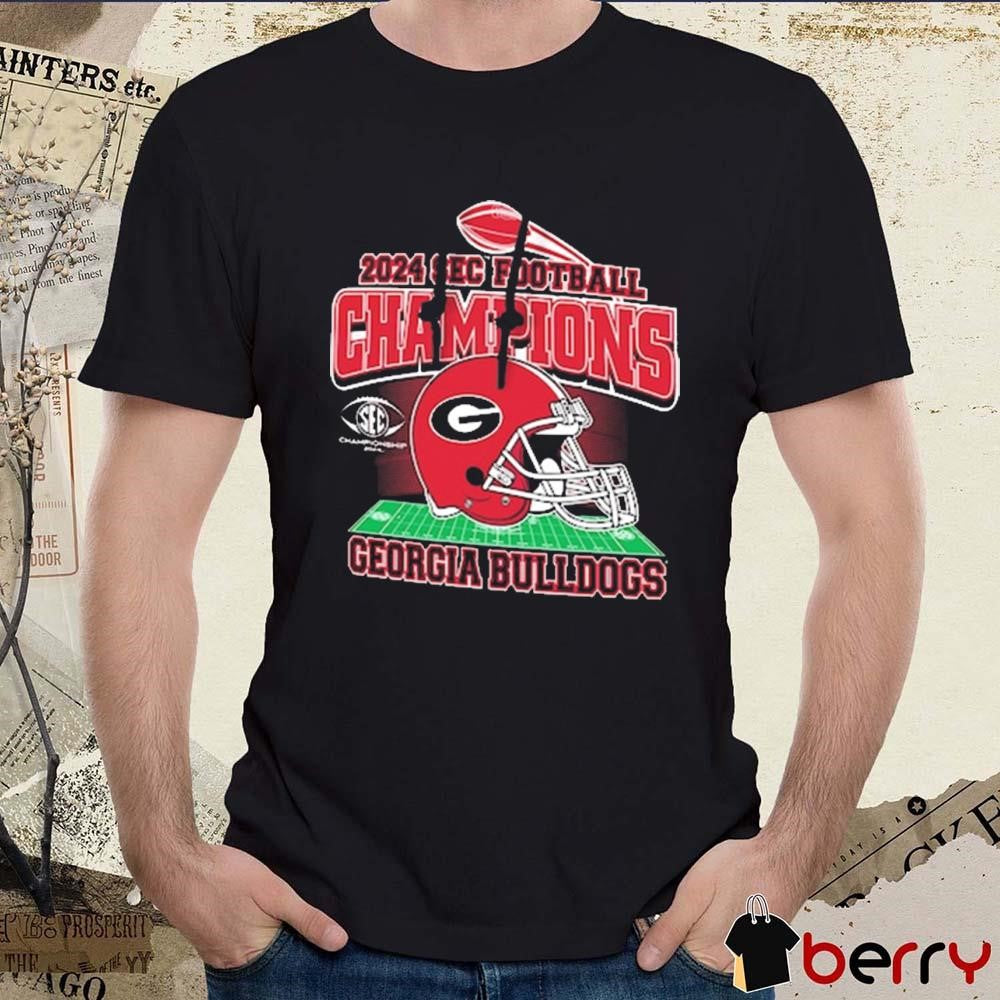 Georgia Bulldogs 2024 SEC Football Conference Champions Helmet t-shirt