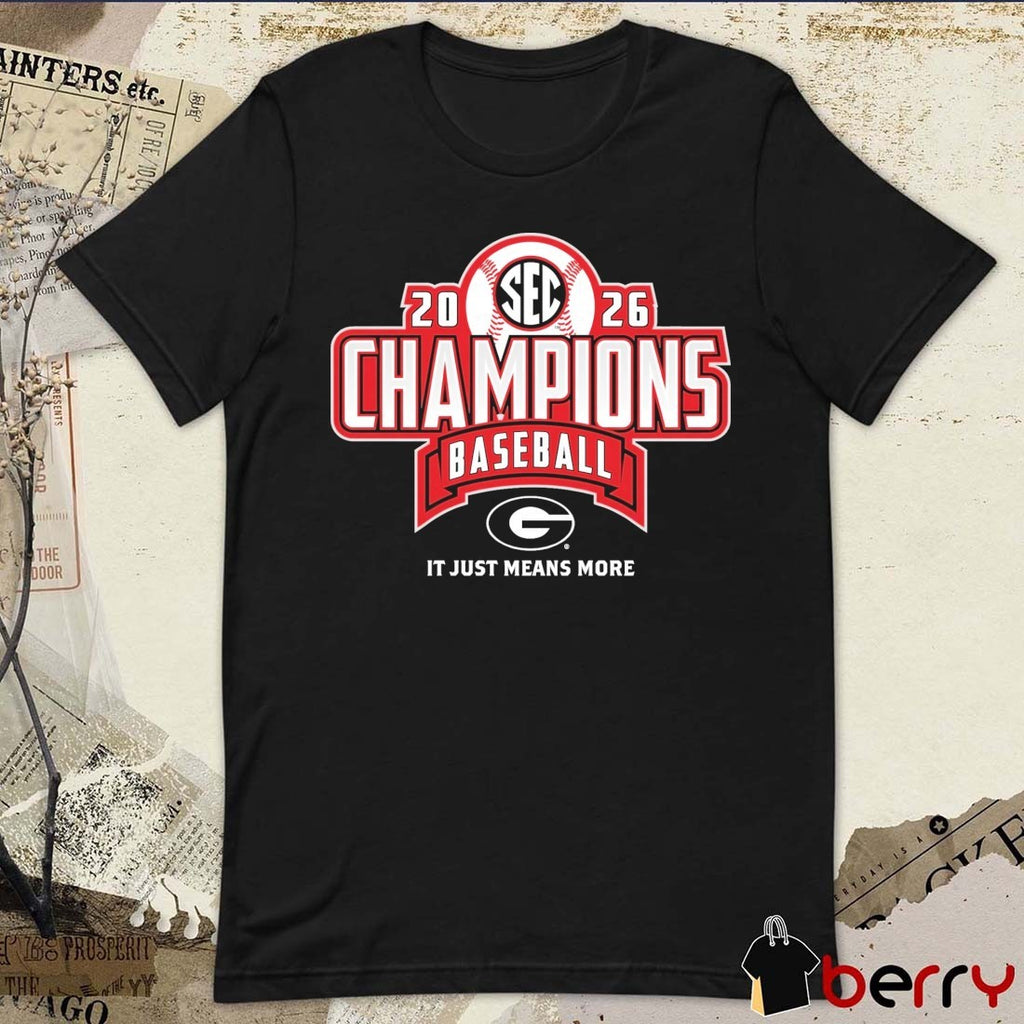 Georgia Bulldogs 2026 SEC Baseball Regular Season Champions It Just Means More Locker Room t-shirt