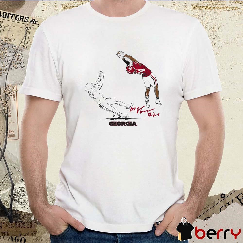 Georgia Bulldogs Football Malaki Starks Signature t-shirt