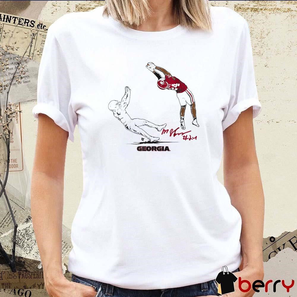 Georgia Bulldogs Football Malaki Starks Signature t-shirt