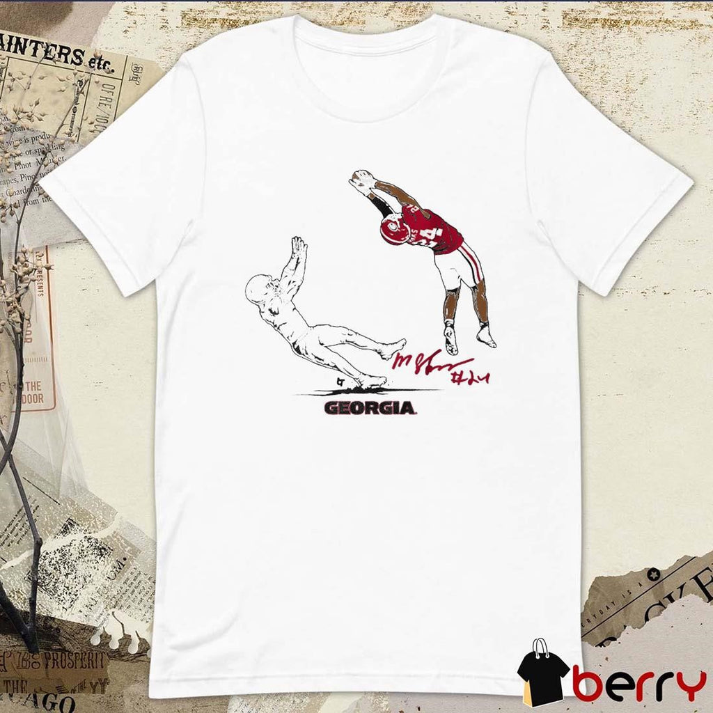 Georgia Bulldogs Football Malaki Starks Signature t-shirt