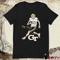 Georgia Tech Yellow Jackets Football Haynes King Superstar Pose Signature t-shirt