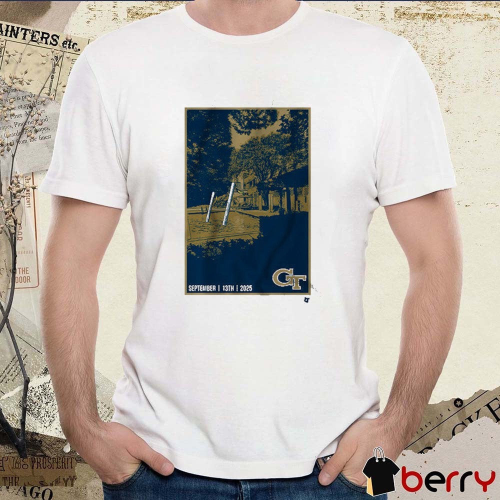 Georgia Tech Yellow Jackets Football The Goalposts Have Left The Building September 13th 2025 t-shirt