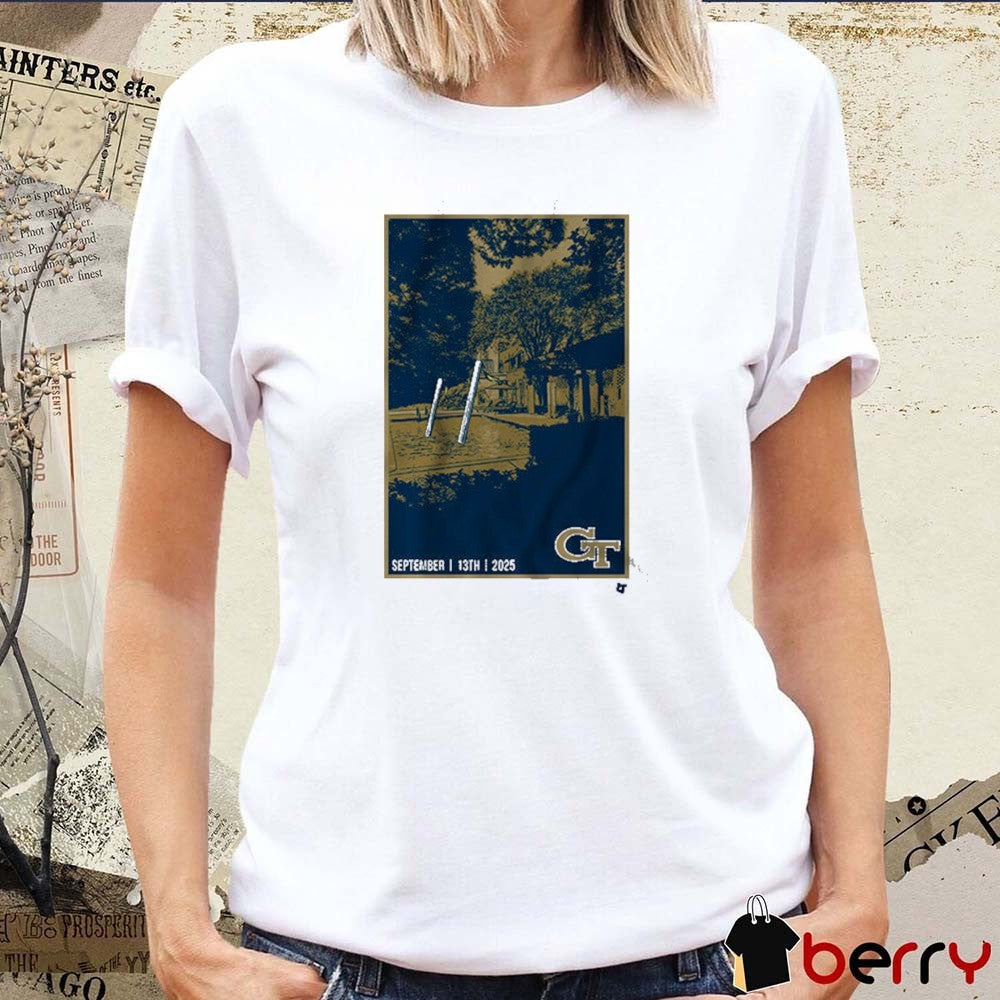 Georgia Tech Yellow Jackets Football The Goalposts Have Left The Building September 13th 2025 t-shirt