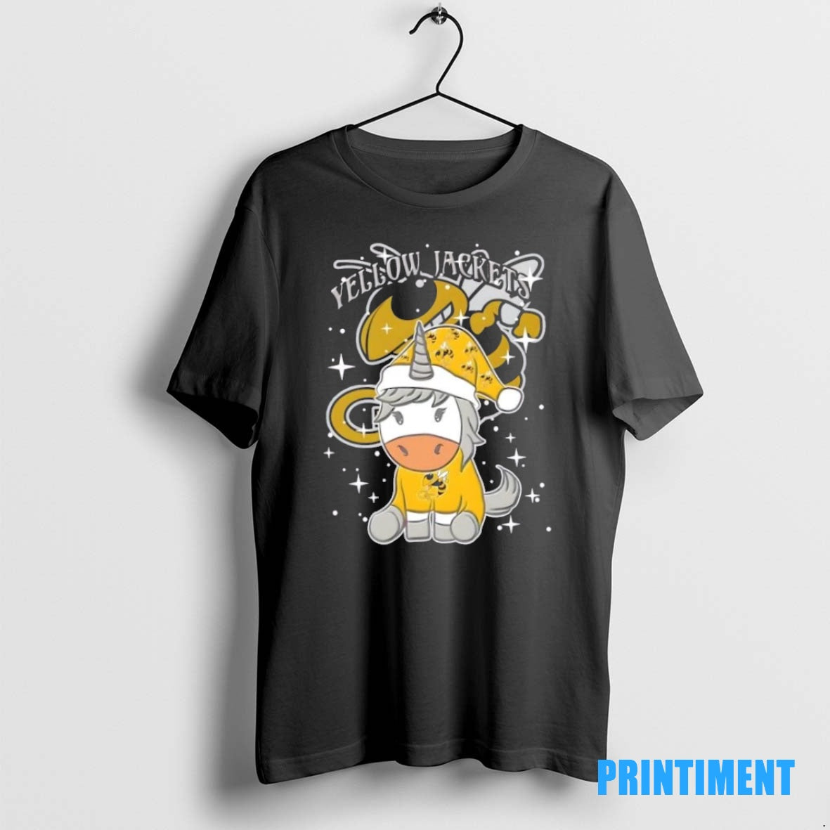 Official Georgia Tech Yellow Jackets Football X Unicorn Merry Christmas Tee Sweater