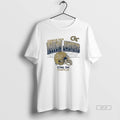 Official Georgia Tech Yellow Jackets Sting Em Football Helmet Grid