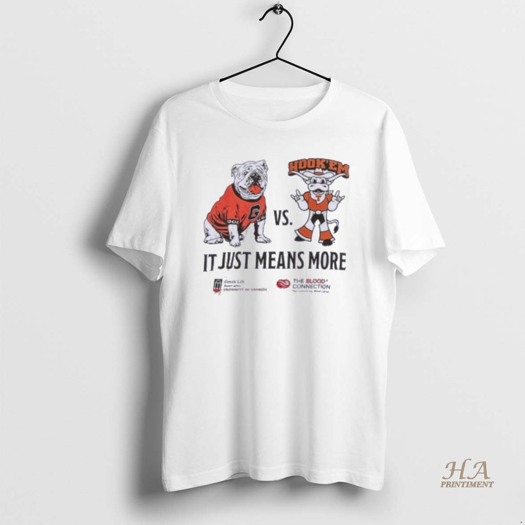 Official Georgia Vs Texas 2025 It Just Means More Mascot