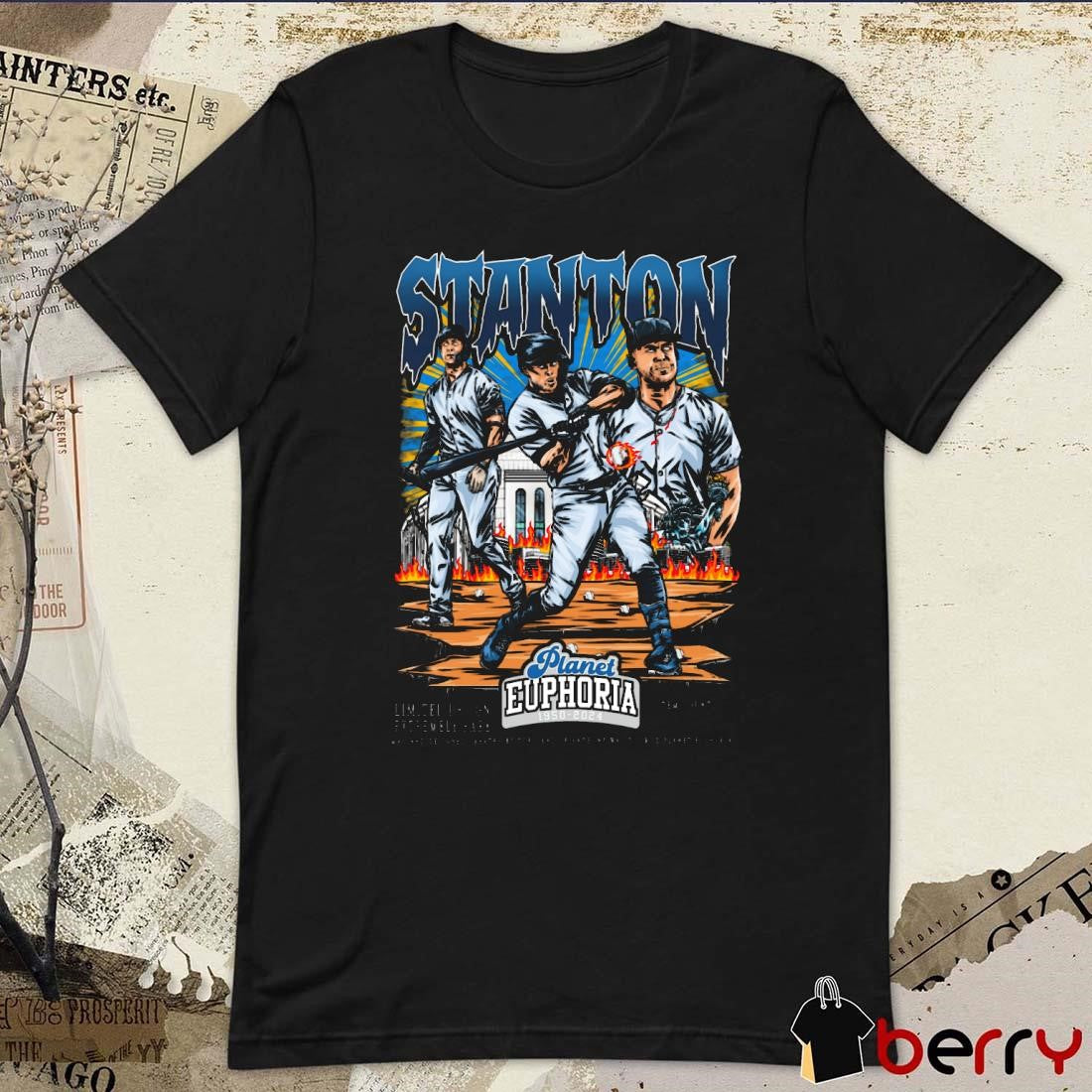 Giancarlo Stanton New York Yankees MLB Planet Euphoria Art t-shirt