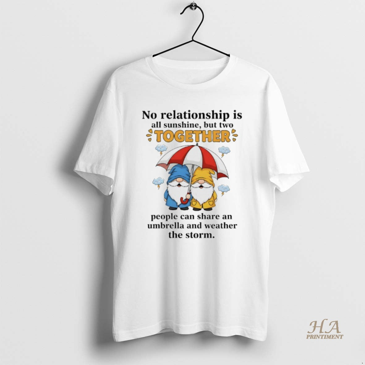 Official Gnomes No Relationship Is All Sunshine But Town Together People Can Share An Umbrella