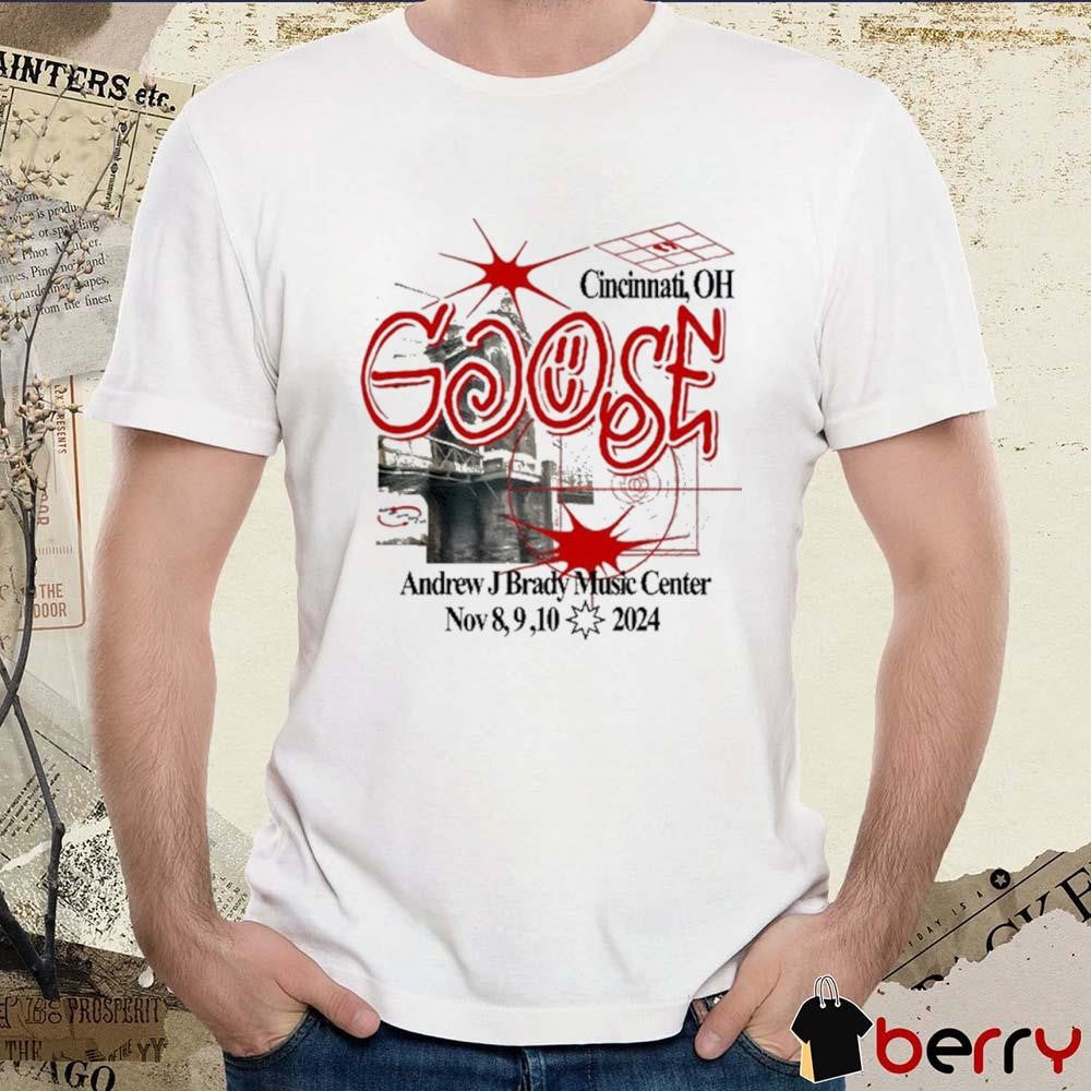 Goose Band Andrew J Brady Music Center Cincinnati, OH Nov 2024 t-shirt