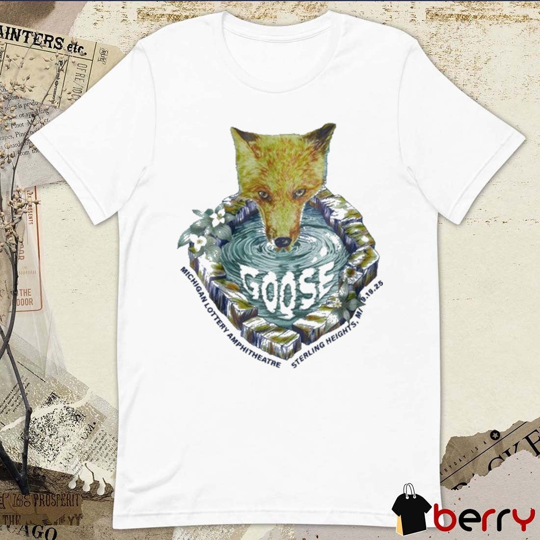 Goose Michigan Lottery Amphitheatre In Sterling Heights MI September 19 2025 t-shirt