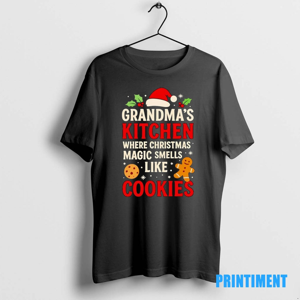 Official Grandmas Kitchen Where Christmas Magic Smells Like Cookies Tee Sweater