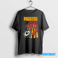 Official Green Bay Packers Spiderman America Flag Tee Sweater