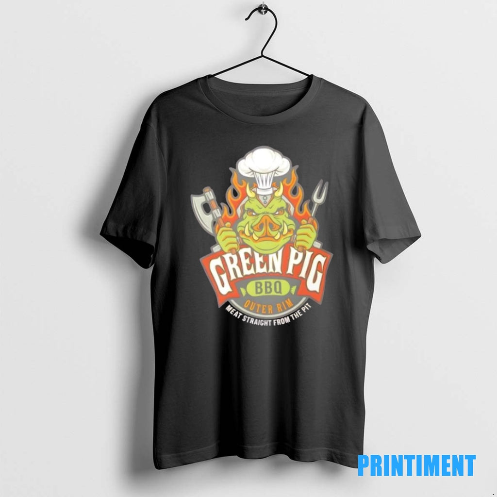 Official Green Pig Bbq Vintage Smoke And Sauce Tee Sweater